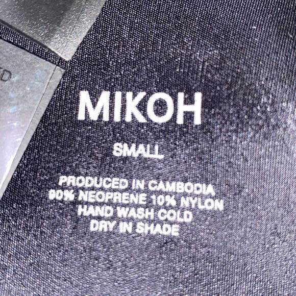 Mikoh Jaws Neoprene Halter one piece Swimsuit Sz S - Picture 16 of 16